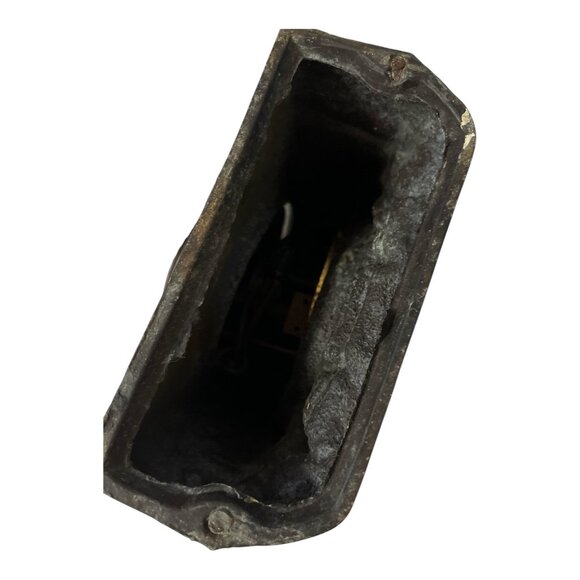 Vintage Horseshoe Western Electric Clock Cast Metal 6x6 Rustic Cabin Decor Not W - Picture 7 of 8